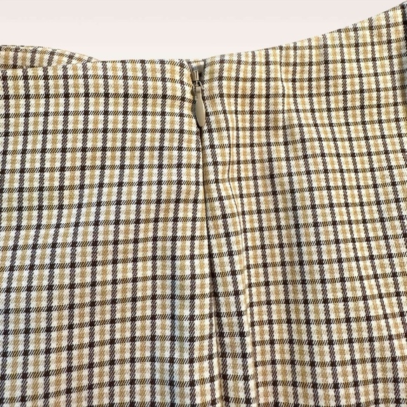 Theory ‘Alettah’ Slim Leg Side-Zip Pants in Ainsley Check in “Carob/Gobi Multi” - Picture 16 of 16